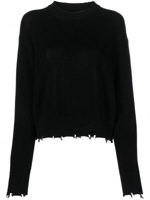 Bavlnený sveter Laneus čierna