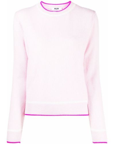 Пуловер Msgm розово