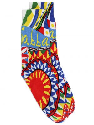 Чорапи с абстрактен десен Dolce & Gabbana