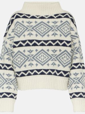 Bombažni volneni pulover Polo Ralph Lauren modra