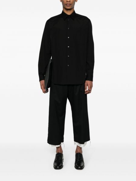 Koszula bawełniana Yohji Yamamoto czarna