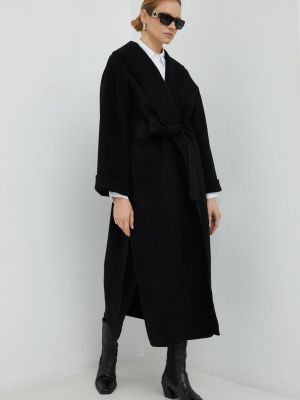 Вълнено палто с изолация By Malene Birger черно