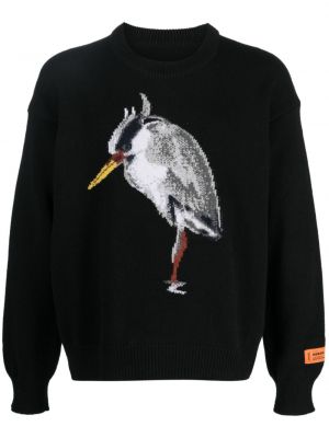 Vilnonis megztinis Heron Preston juoda