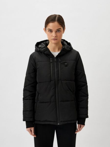 Утепленная демисезонная куртка Plein Sport черная
