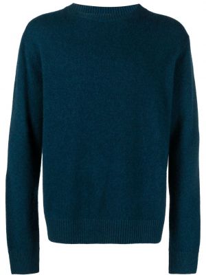 Kašmírový dlhý sveter The Elder Statesman modrá