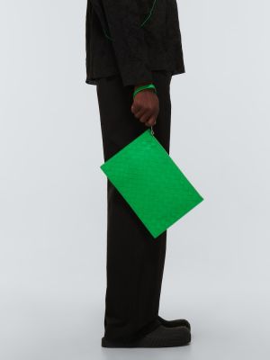Bőr táska Bottega Veneta zöld