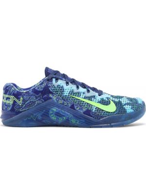 Кроссовки с узором пейсли Nike Metcon синие