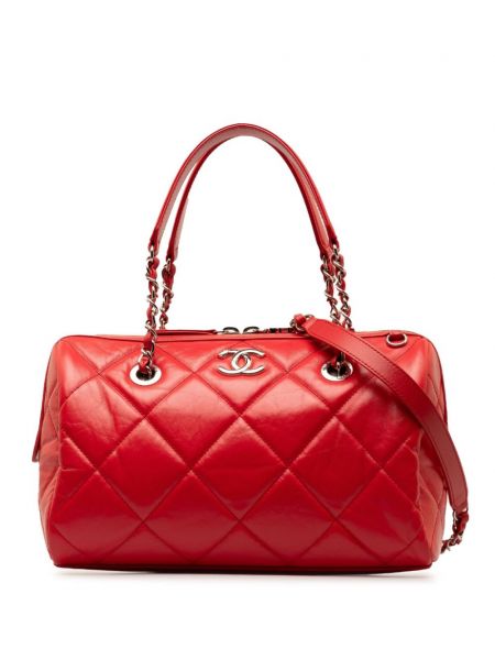 Taška na tašku Chanel Pre-owned červená