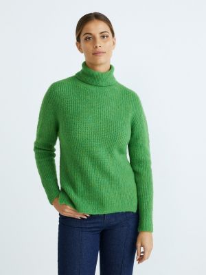 Jersey manga larga de tela jersey Guitare verde