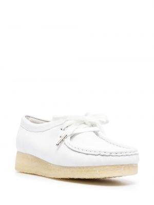 Zapatos oxford con plataforma Clarks Originals blanco