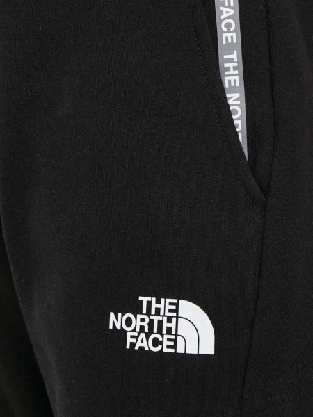 Pantaloni sport din bumbac The North Face negru