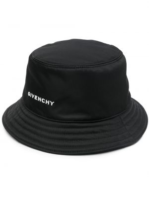 Haftowany kapelusz Givenchy czarny