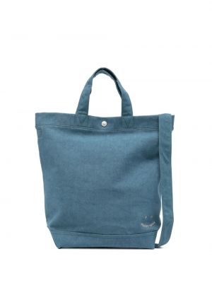 Τσάντα shopper με κέντημα Ps Paul Smith μπλε