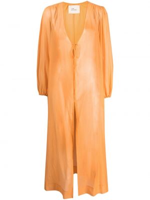 Pamut selyem ruha Manebi narancsszínű