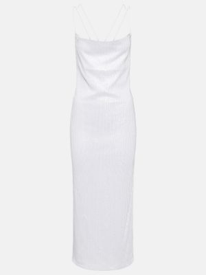 Μάξι φόρεμα Rotate Birger Christensen λευκό