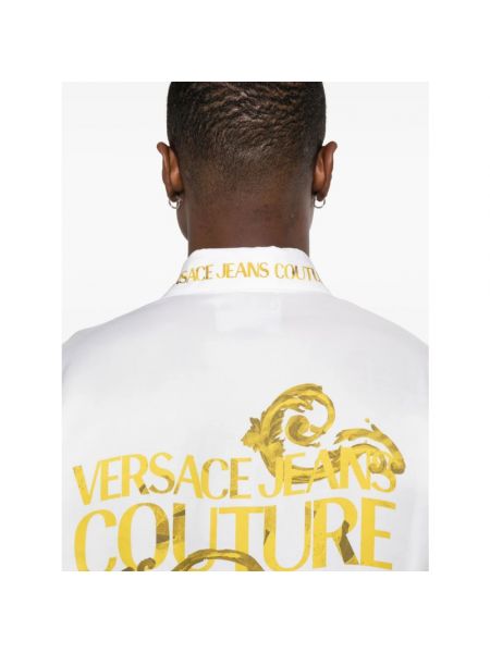 Koszula jeansowa Versace Jeans Couture biała