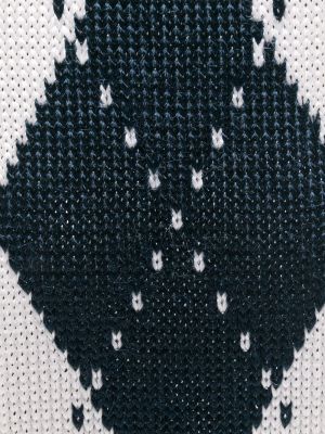 Žakardinis kaklaraištis su argyle raštu Thom Browne mėlyna
