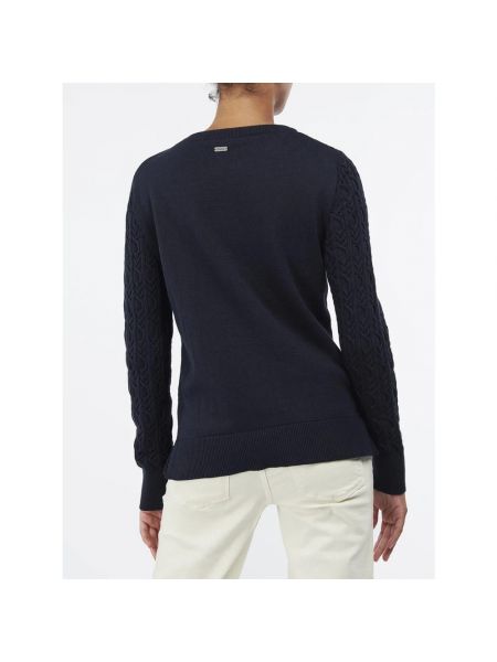 Jersey de algodón de tela jersey Barbour azul