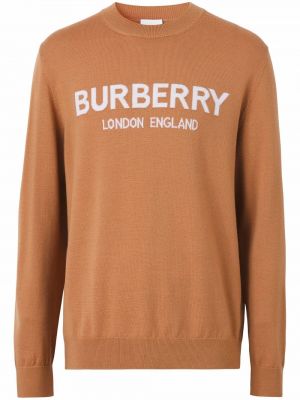 Пуловер Burberry кафяво