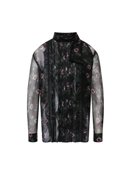 Шелковая блузка Valentino, черная