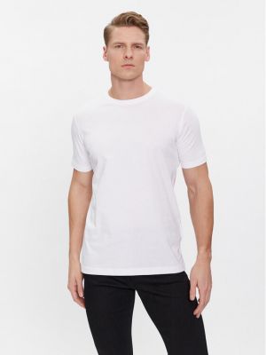 Slim fit priliehavé tričko Karl Lagerfeld biela
