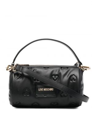 Hjertemønster shoppingbag Love Moschino svart