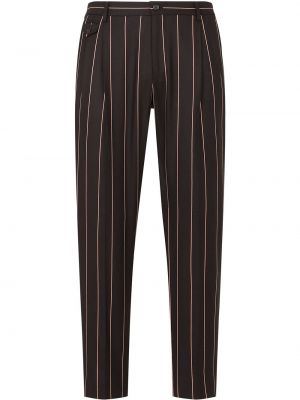 Pantalones a rayas Dolce & Gabbana negro