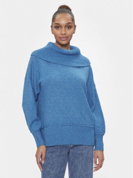 Пуловер свободного кроя Only синий