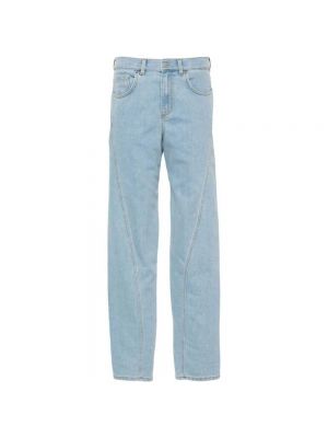 Straight jeans Mugler blau