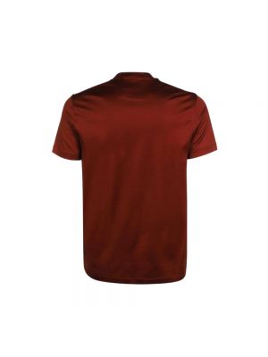 Camiseta con escote v Emporio Armani rojo