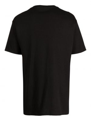 Kokvilnas t-krekls ar apdruku Pleasures melns