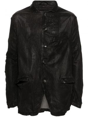 Kožená košile Giorgio Brato černá