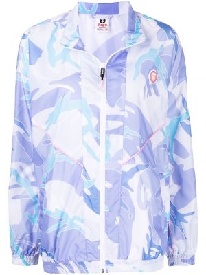 Piumino con stampa camouflage Aape By *a Bathing Ape® blu