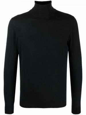 Jersey de cuello vuelto de tela jersey Dell'oglio negro