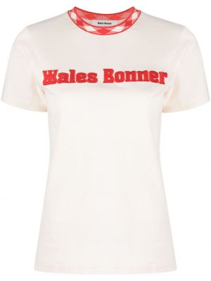 T-shirt avec applique Wales Bonner