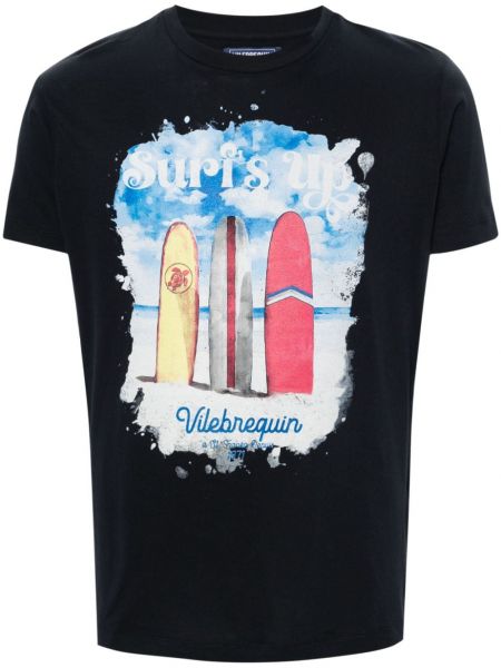 T-shirt aus baumwoll Vilebrequin blau