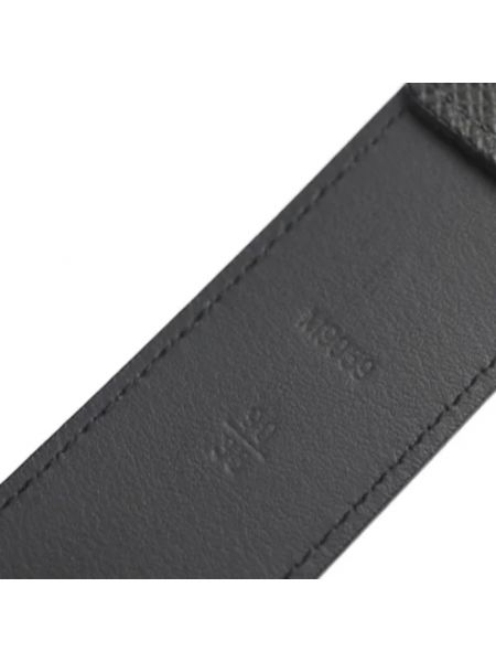 Cinturón de cuero retro Louis Vuitton Vintage negro