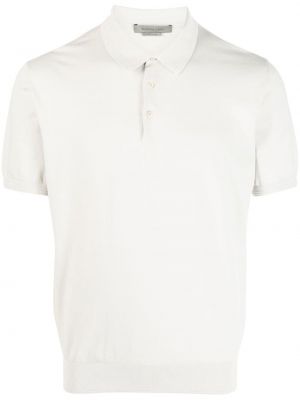 Памучна поло тениска Corneliani бяло