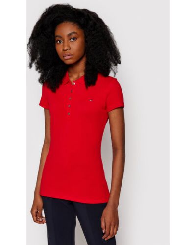 Polo slim Tommy Hilfiger rouge