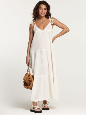 Μάξι φόρεμα Shiwi λευκό