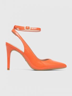 Ниски обувки с висок ток Liu Jo оранжево