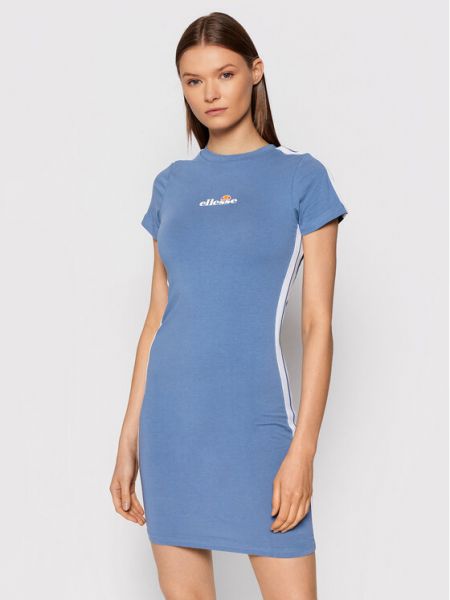 Повседневное приталенное платье-футболка Ellesse синее
