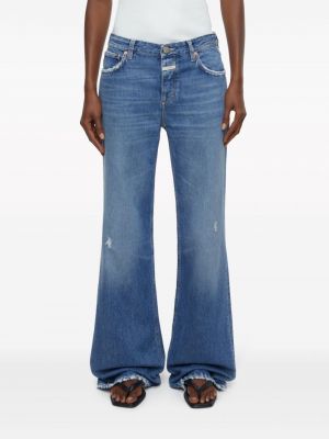 Zvonové džíny s nízkým pasem Closed modré
