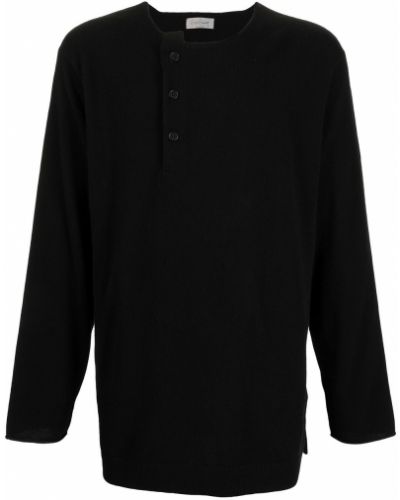 Jersey de tela jersey asimétrico Yohji Yamamoto negro