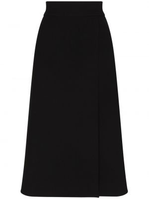 Gyapjú szoknya Dolce & Gabbana fekete