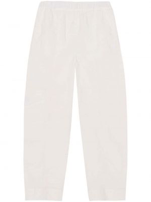 Pantaloni Ganni alb