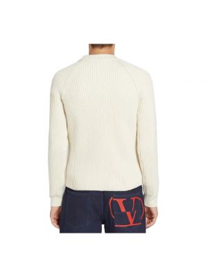 Jersey de lana de cachemir de tela jersey Saint Laurent blanco