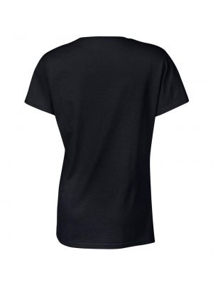 Хлопковая базовая футболка с коротким рукавом Gildan черная