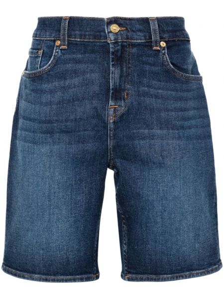 Shorts en jean 7 For All Mankind bleu