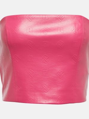 Sutien din piele din piele ecologică Rotate Birger Christensen roz